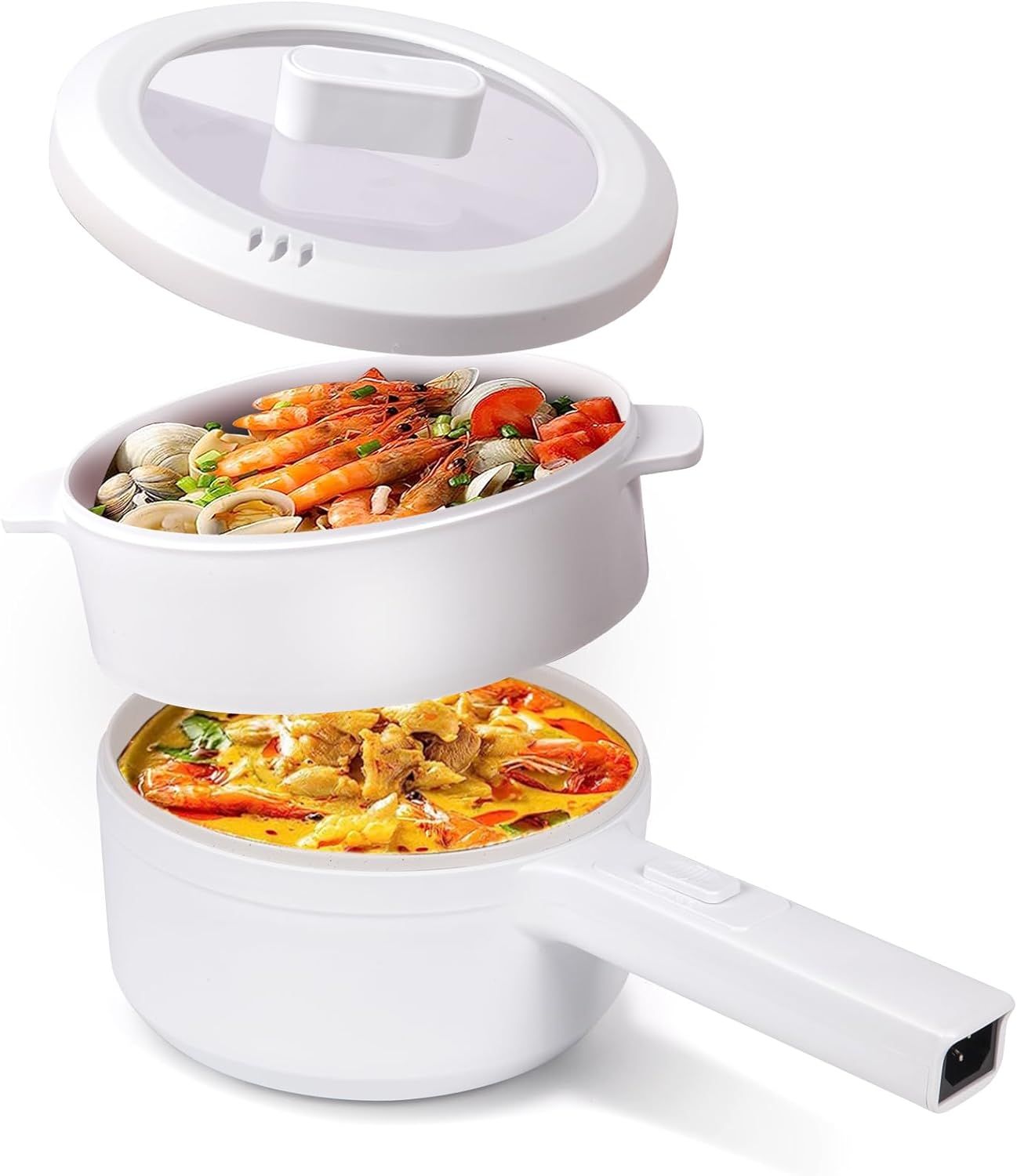 Electric Hot Pot with Steamer